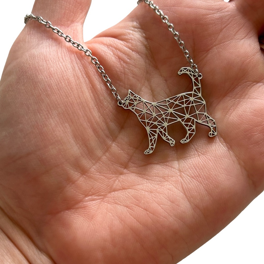 Marvel Silver Cat Necklace